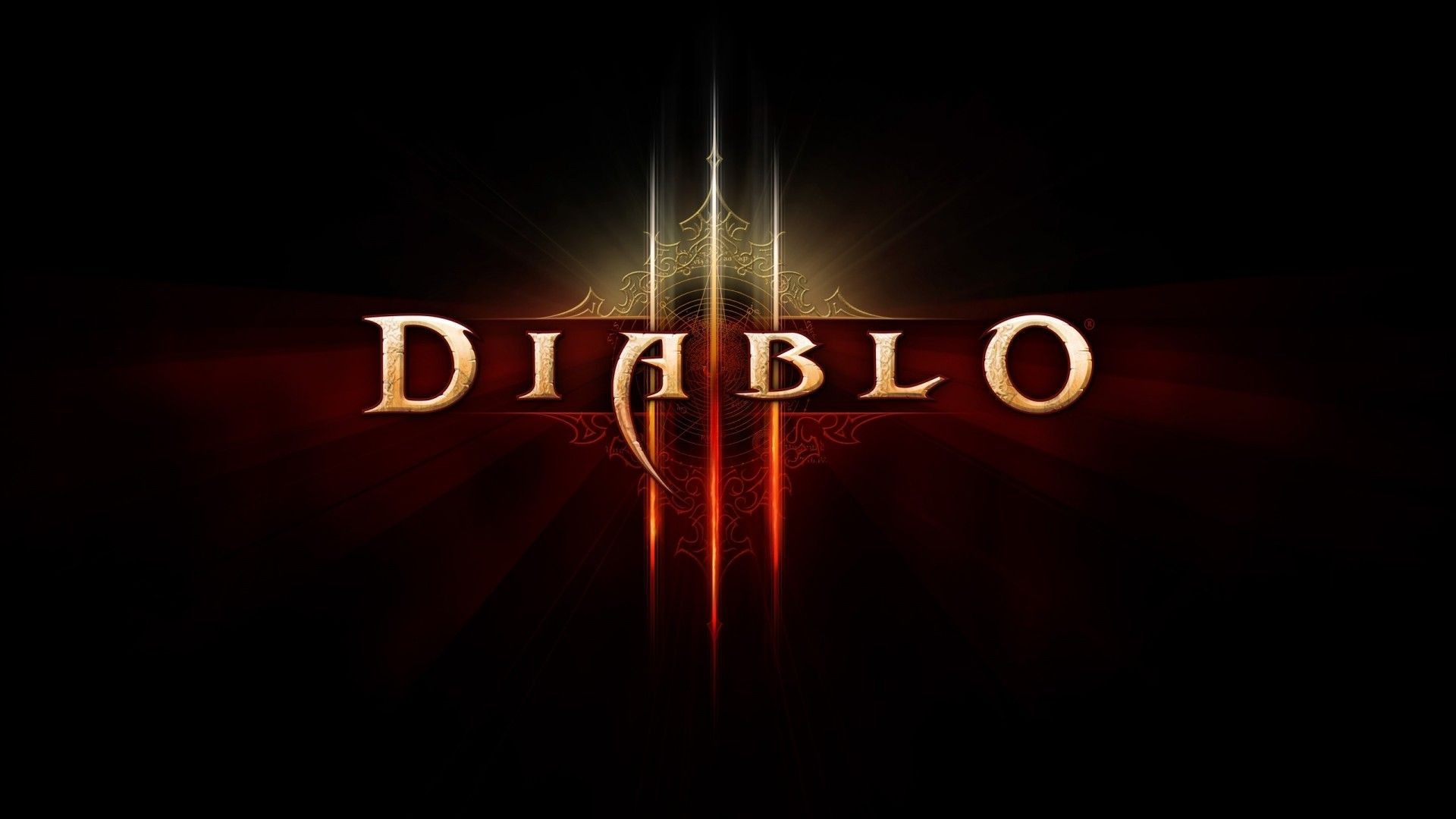Diablo III, Typography, Logo, Video games Wallpaper