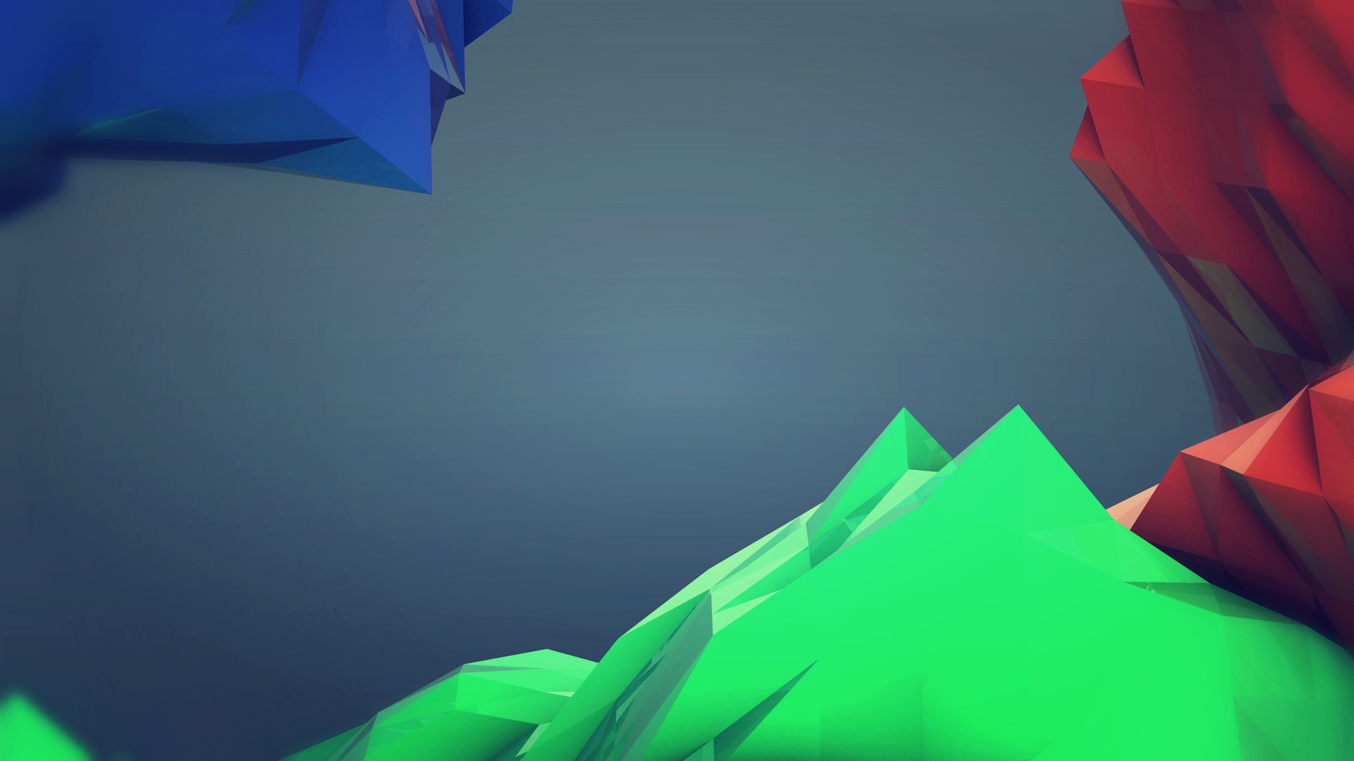 low poly, Digital art, Simple background Wallpaper