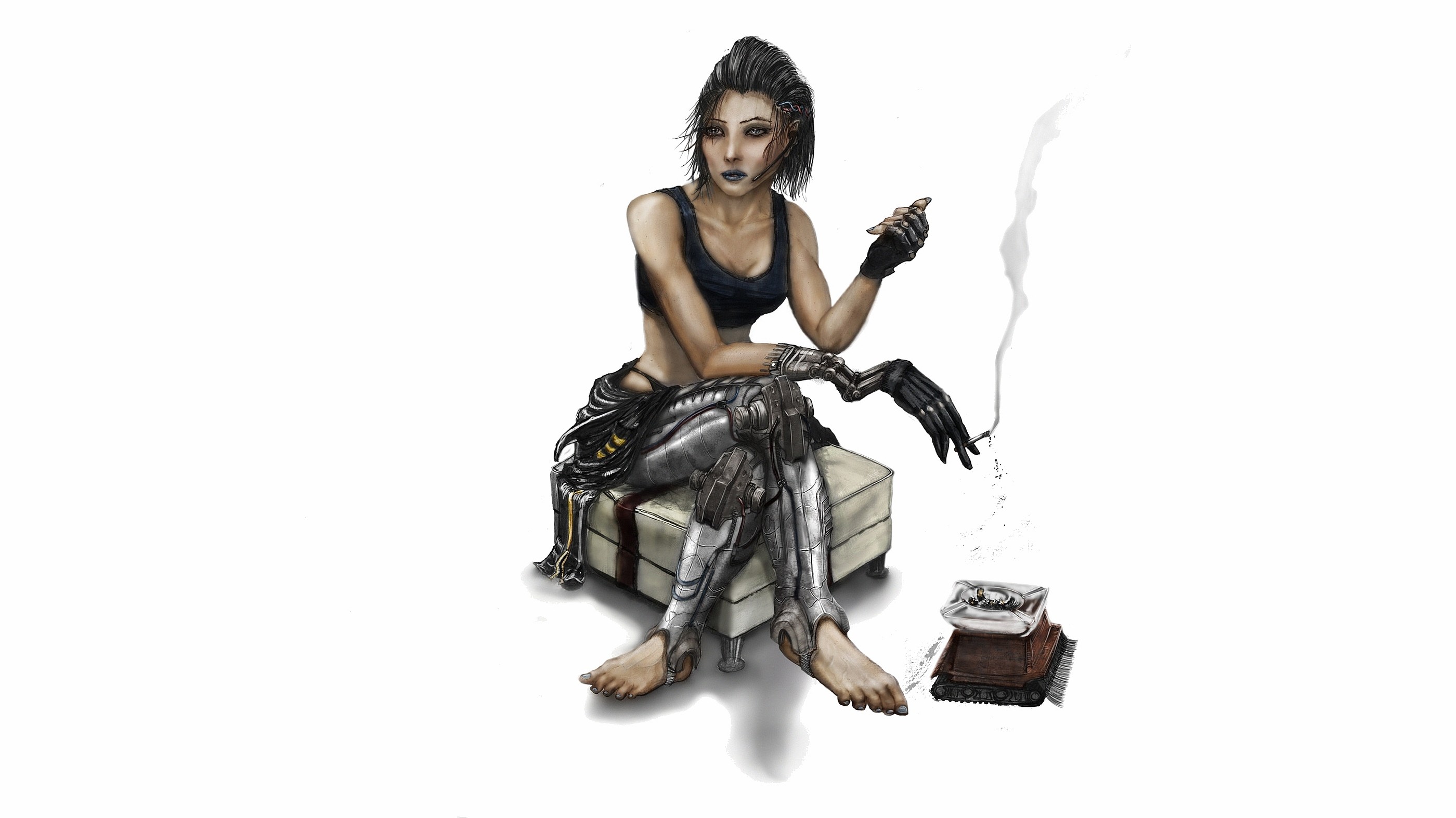 artwork, Cyborg Wallpaper