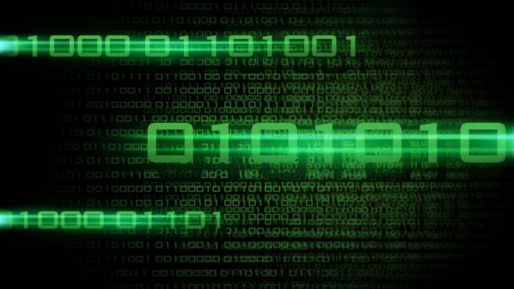 digital art, Numbers, Technology, Binary, Code, Computer, Black background, The Matrix, Green HD Wallpaper Desktop Background