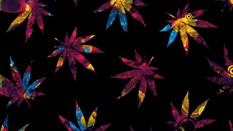 cannabis, Digital art, Plants, Leaves HD Wallpaper Desktop Background