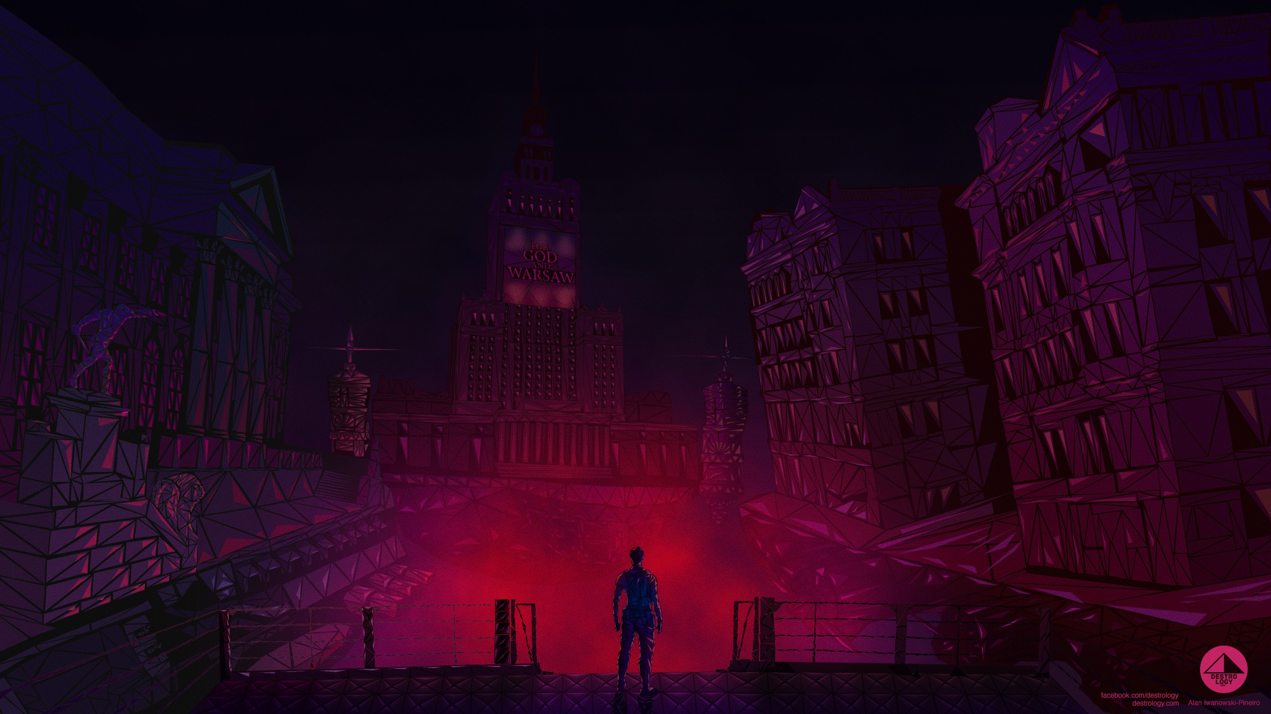 artwork, City, Colorful, Poland Wallpaper