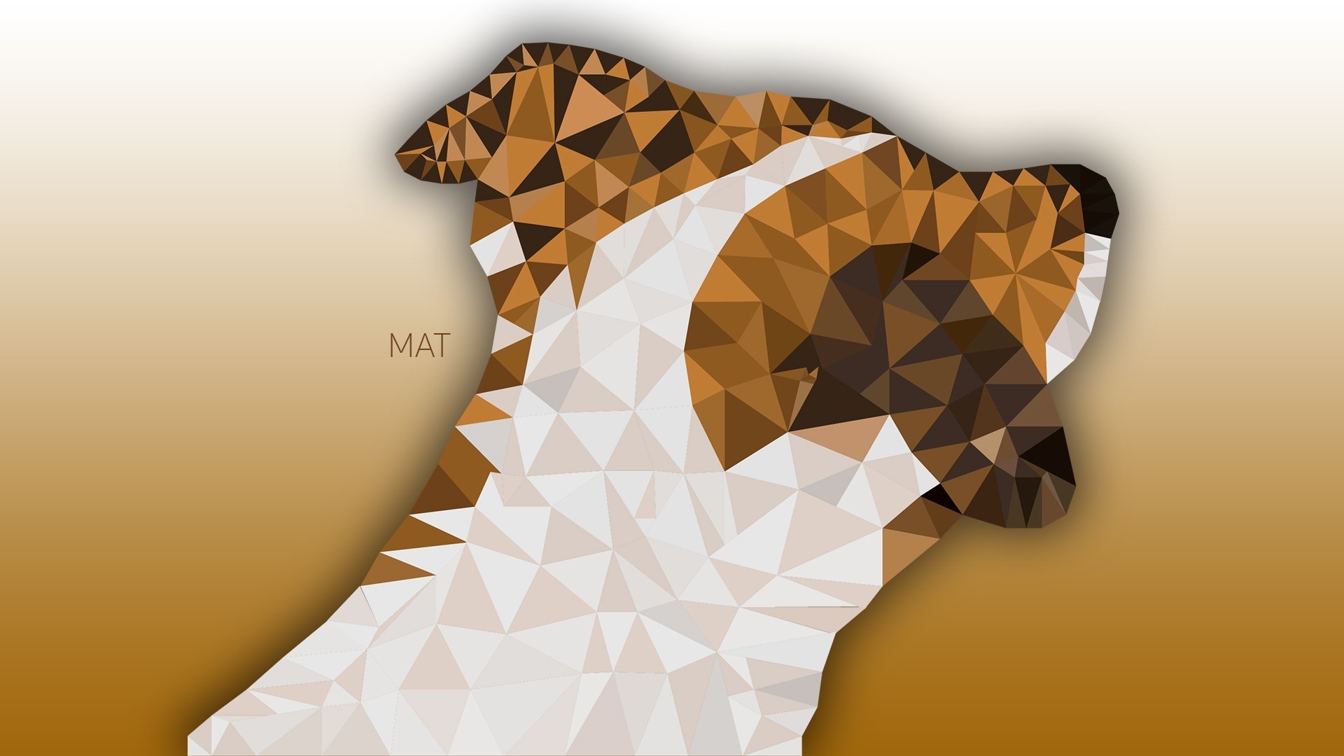 dog, Animals, Poly, Low poly Wallpaper