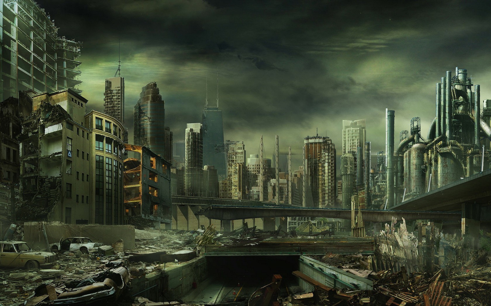 artwork, Apocalyptic, Futuristic, Dystopian Wallpaper