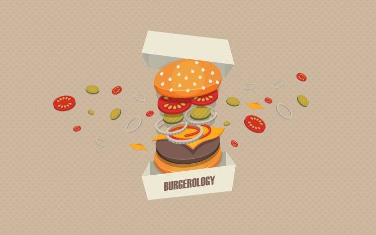 artwork, Minimalism, Burgers HD Wallpaper Desktop Background