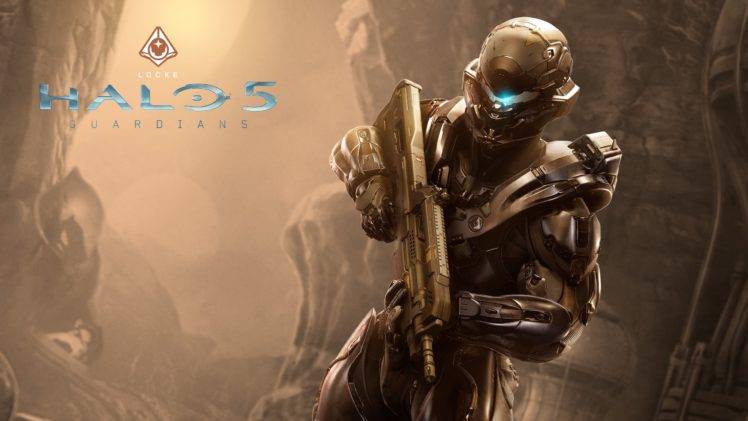 Halo 5, Spartan Locke, Machine gun HD Wallpaper Desktop Background