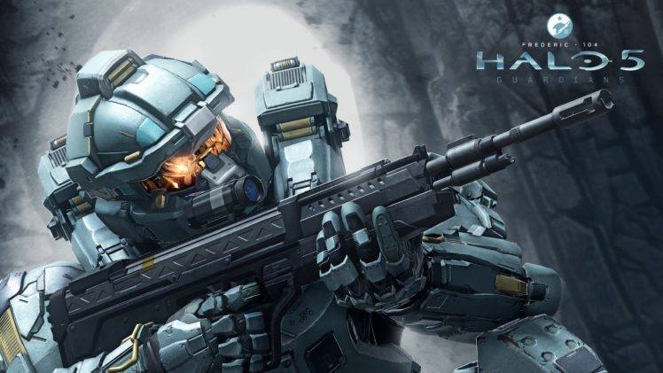 Halo 5, Spartans, Machine gun, Fred 104 HD Wallpaper Desktop Background