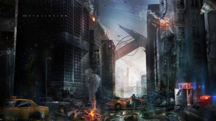 apocalyptic, Futuristic, War, Artwork HD Wallpaper Desktop Background