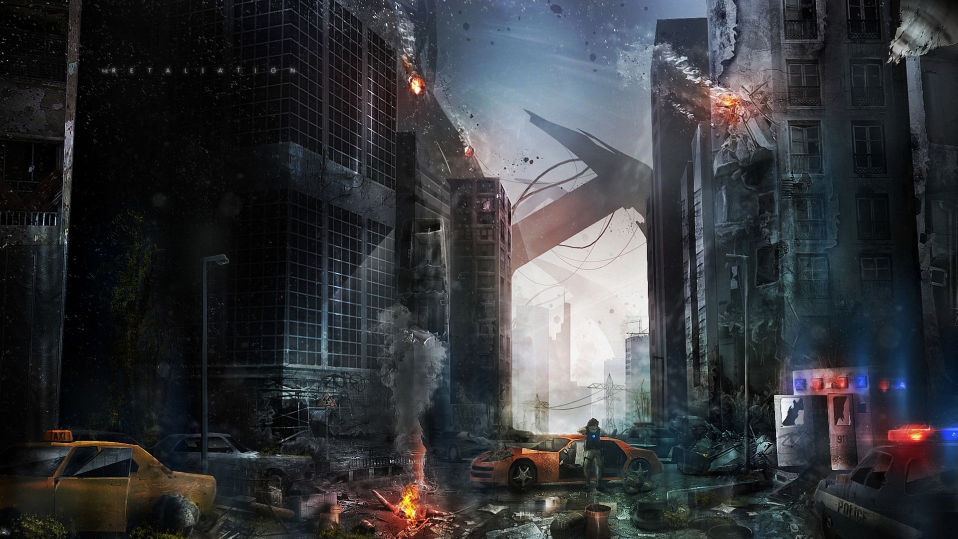 apocalyptic, Futuristic, War, Artwork Wallpaper