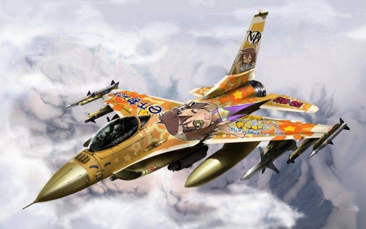 artwork, Aircraft, General Dynamics F 16 Fighting Falcon HD Wallpaper Desktop Background