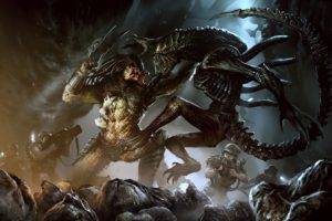 Alien vs. Predator, Artwork, Xenomorph, Aliens