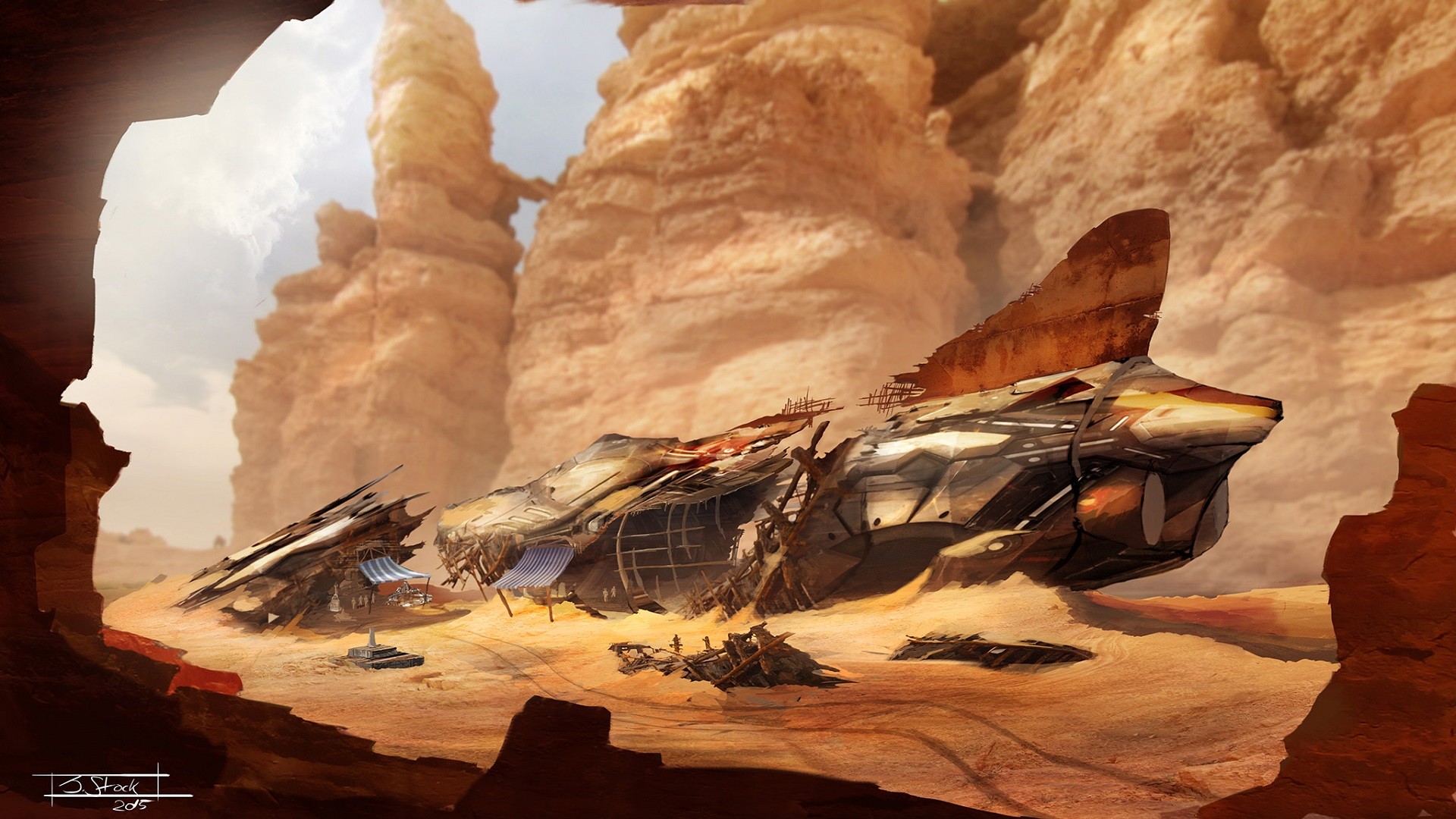 Игра разрушение кораблей. Космический корабль в пустыне. Инопланетная пустыня. Космический корабль арт. Разрушенный космический корабль.