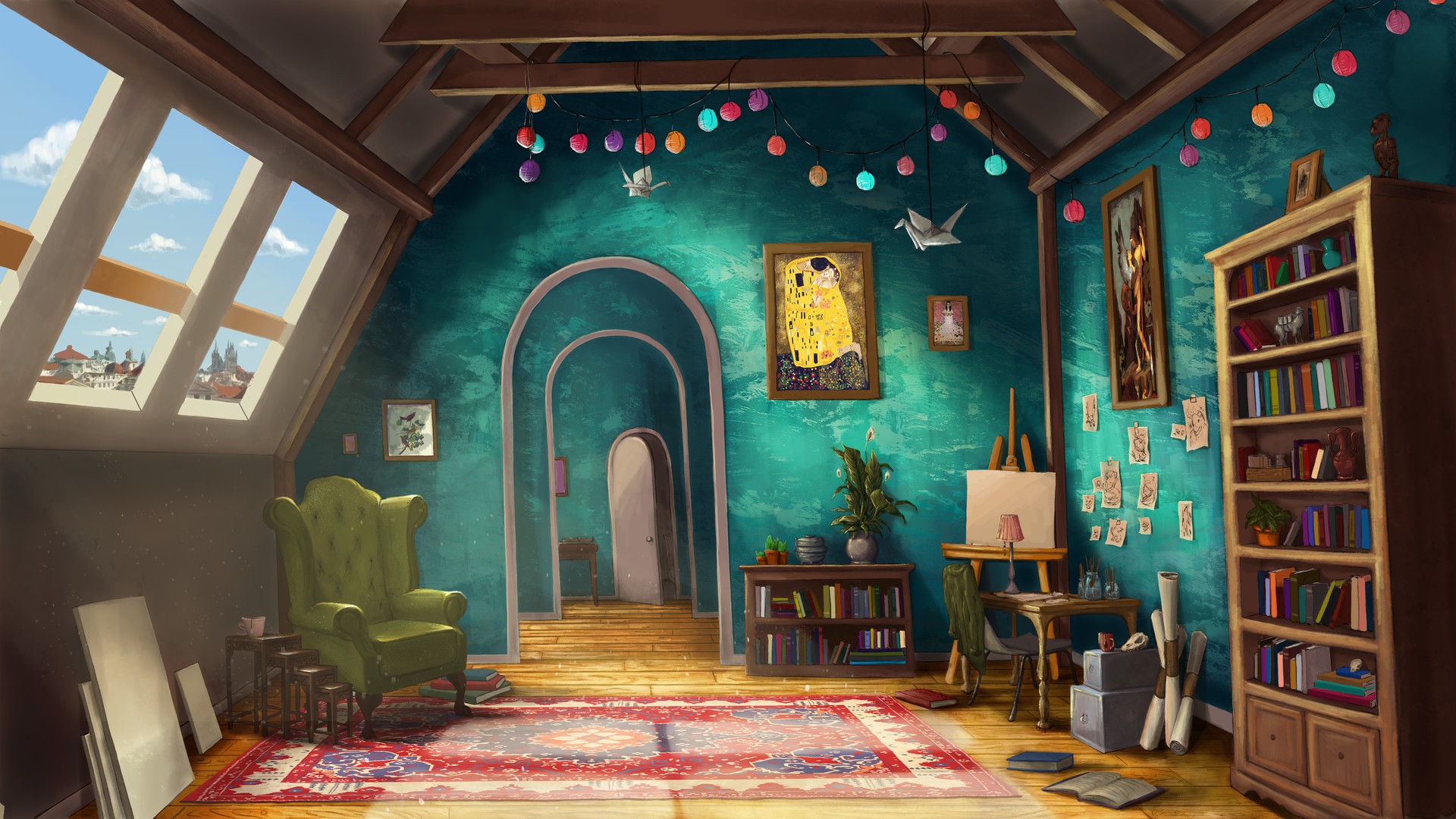 house, Artwork, Daughter of Smoke and Bone Wallpaper