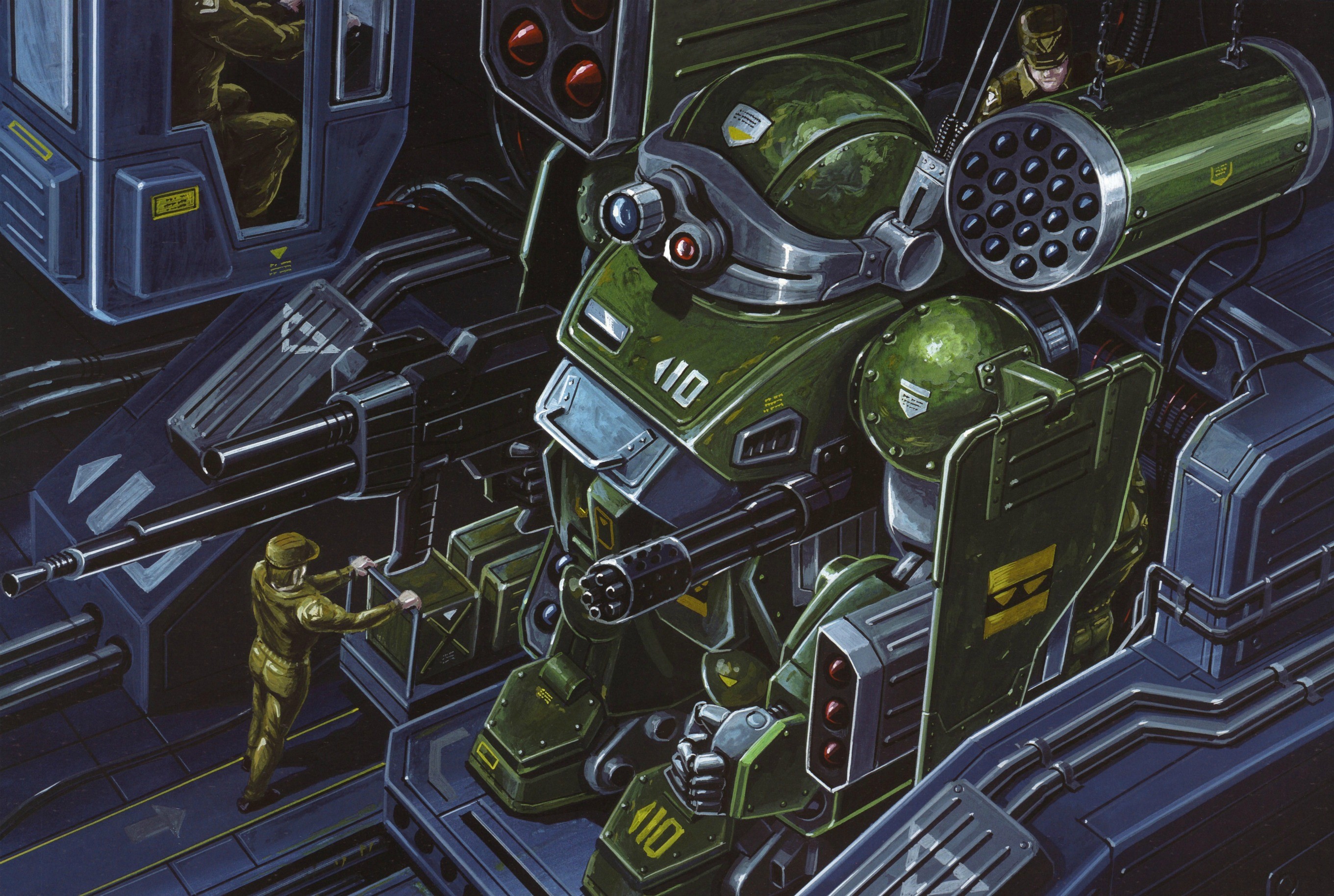 robot, Science fiction, Artwork, Metal Slug Wallpaper