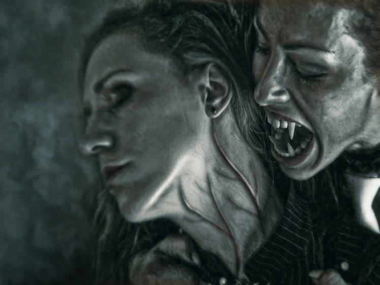 artwork, Vampires HD Wallpaper Desktop Background