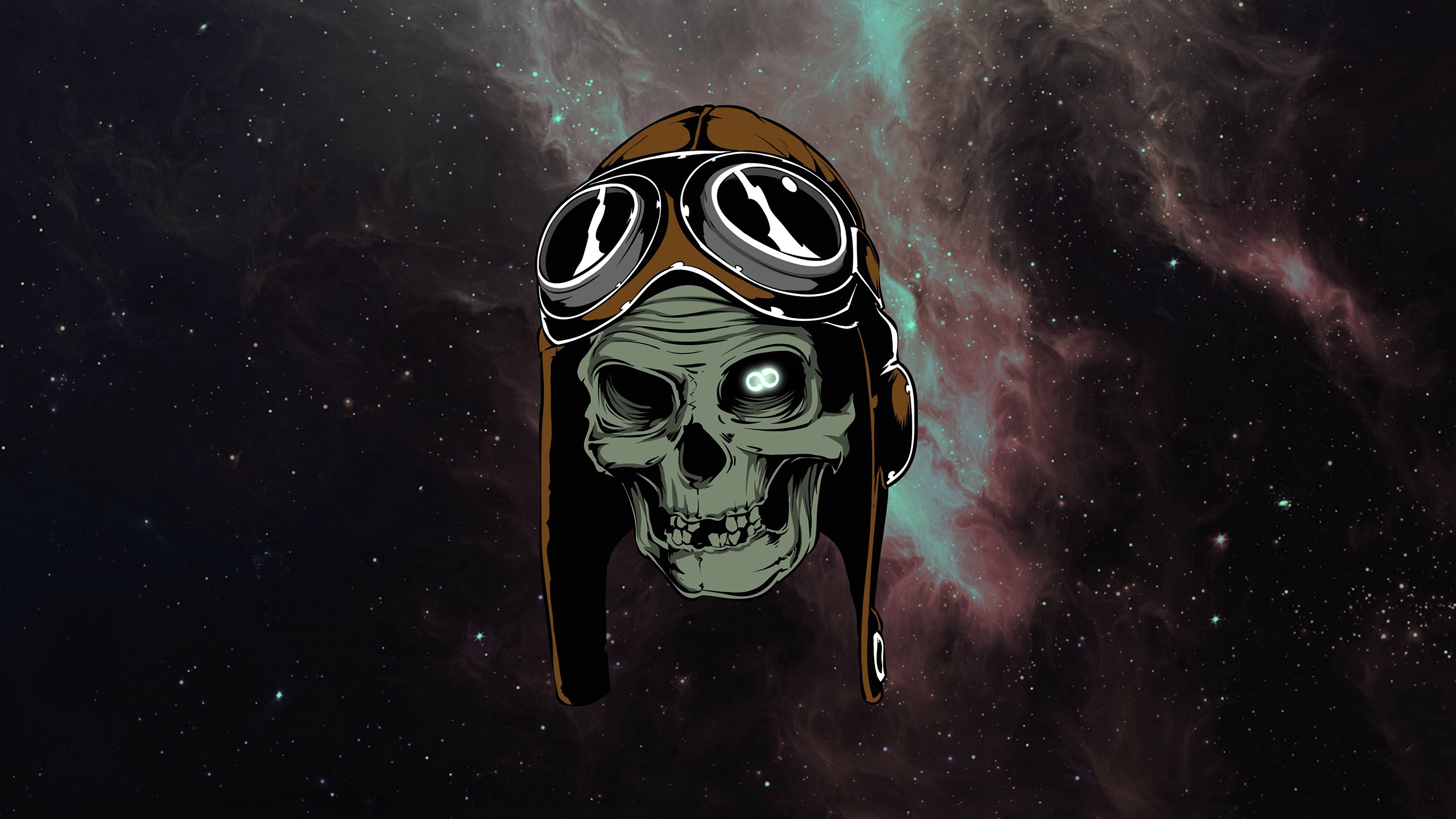 artwork, Skull, Space Wallpaper