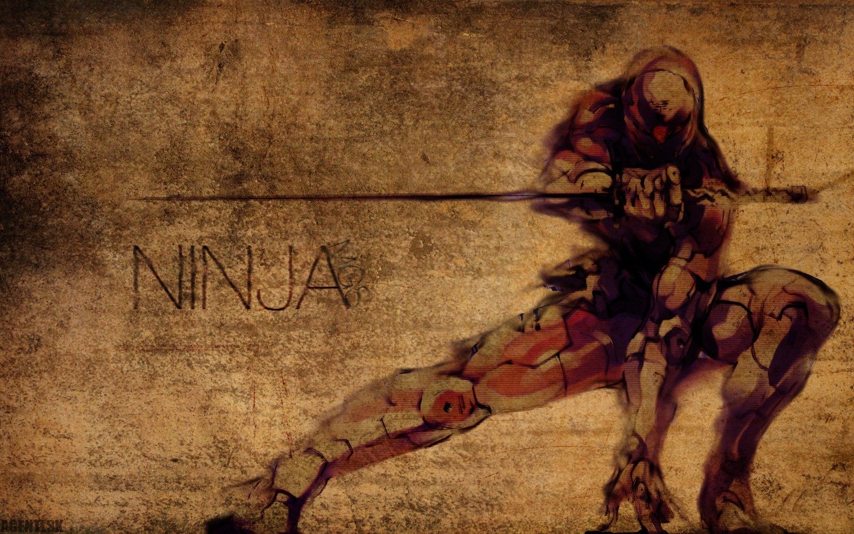 Ninja, Fan art, Metal Gear Solid Wallpaper