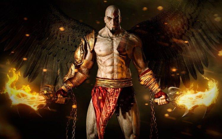 God of War, Kratos, Black, Wings HD Wallpaper Desktop Background