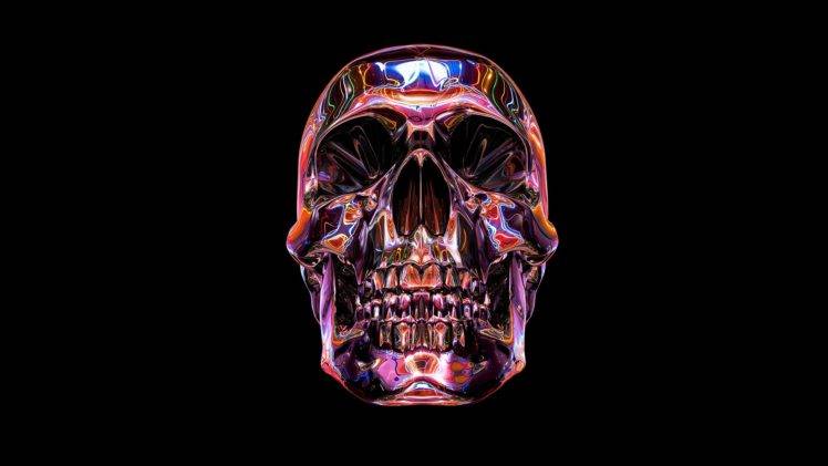 artwork, Skull HD Wallpaper Desktop Background