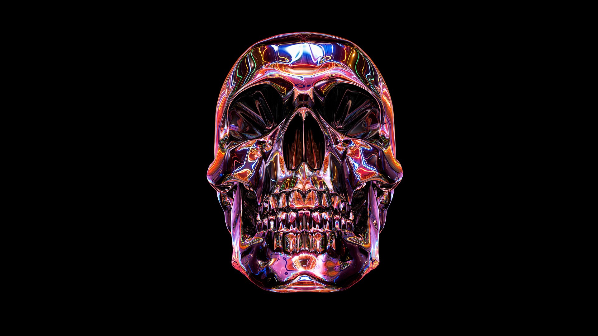 artwork, Skull Wallpaper