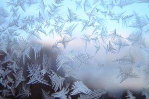 ice, Digital art, Snowflakes, Hoarfrost