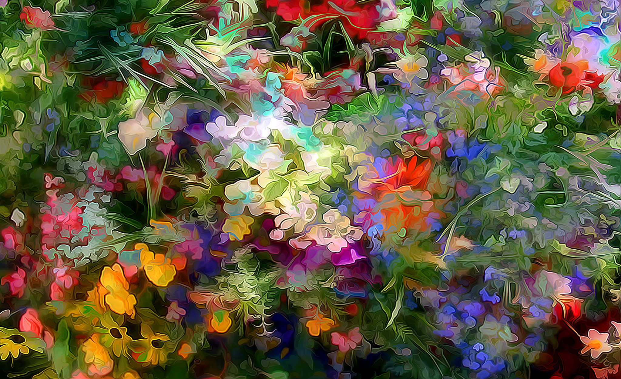 flowers, Artwork Wallpaper