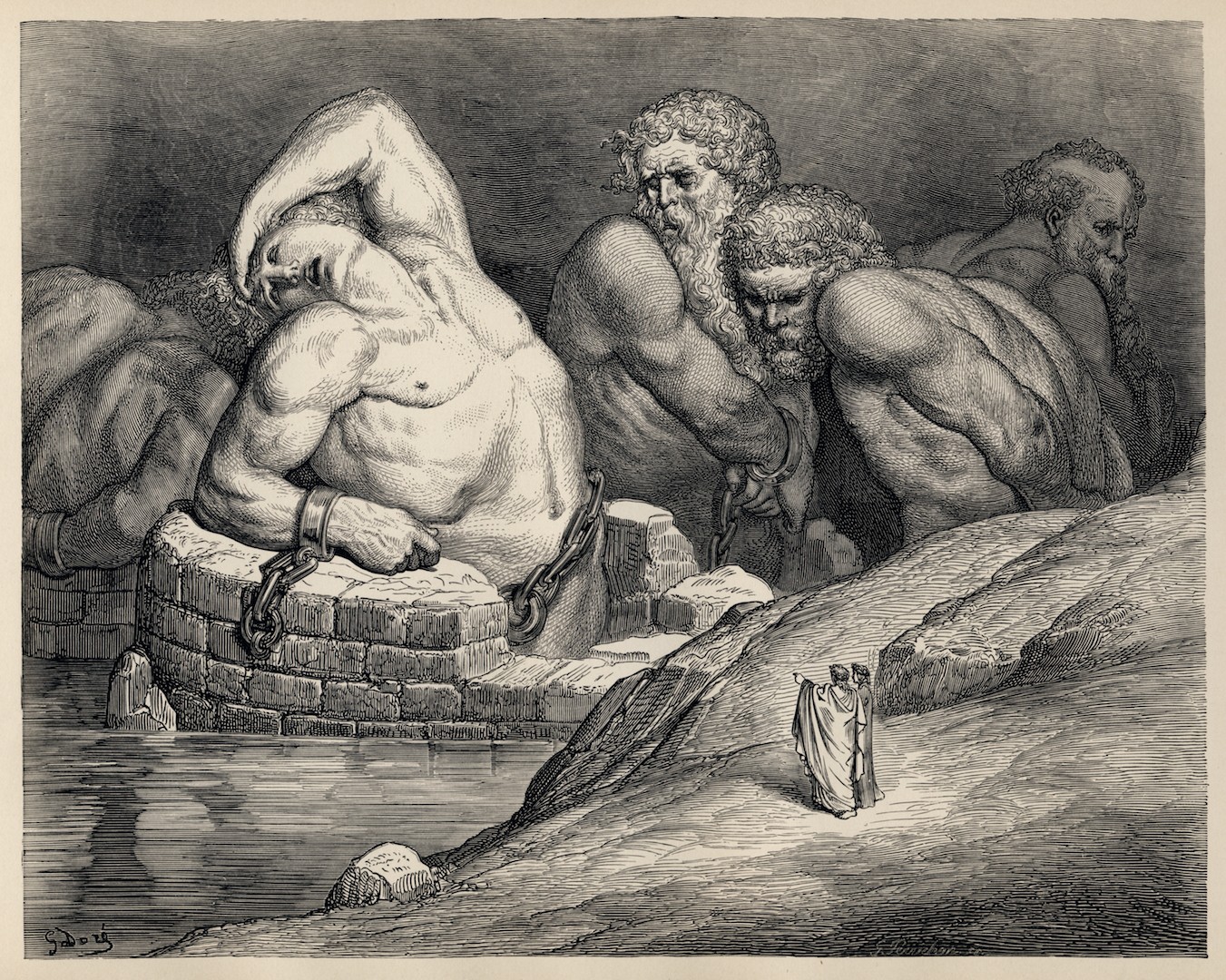 greek mythology, Artwork, Painting, Gustave Doré, Dante Alighieris Inferno Wallpaper