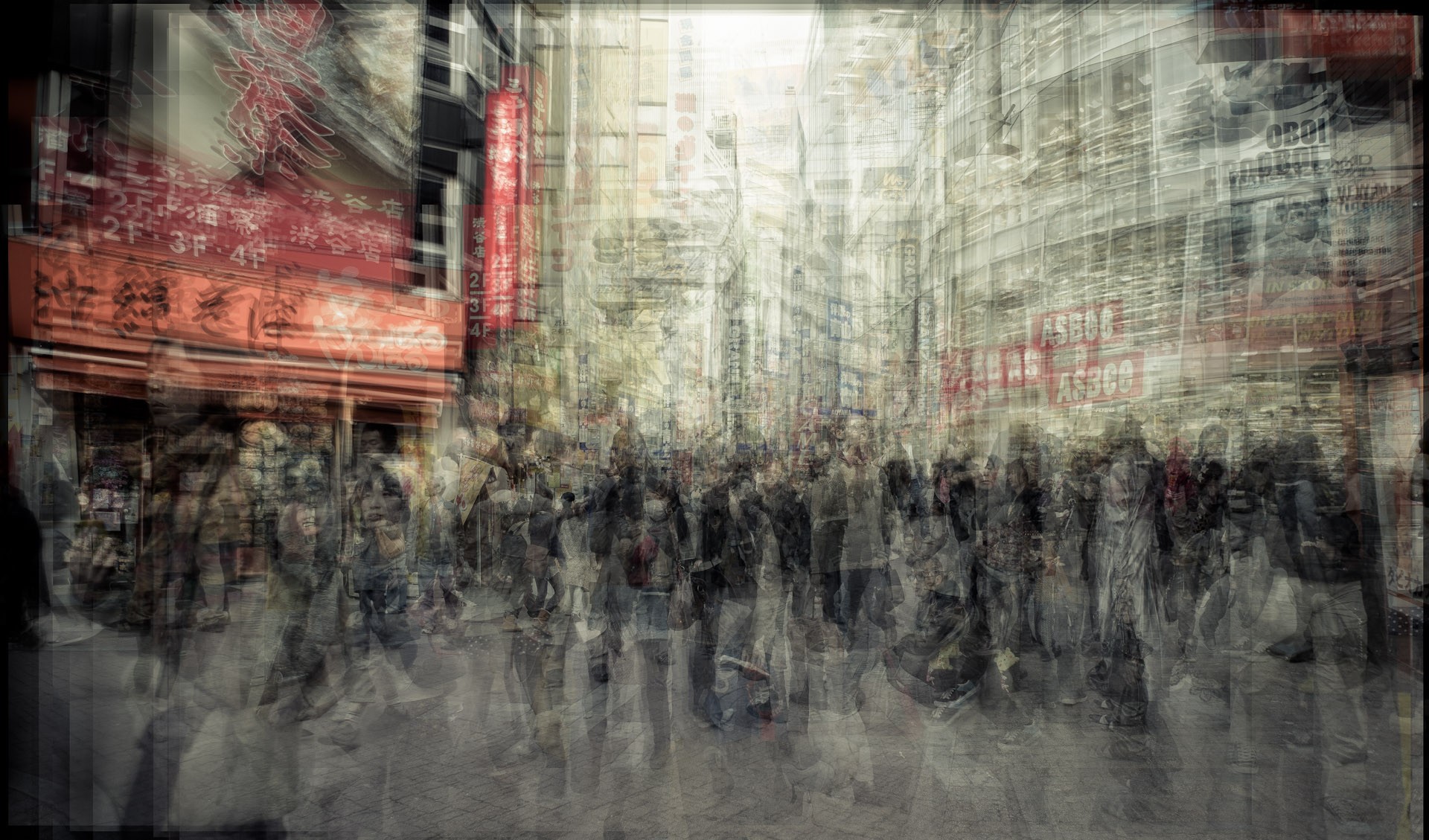 architecture, Building, City, Tokyo, Japan, Capital, Street, People, Crowds, Motion blur, Artwork, Photography, Long exposure Wallpaper