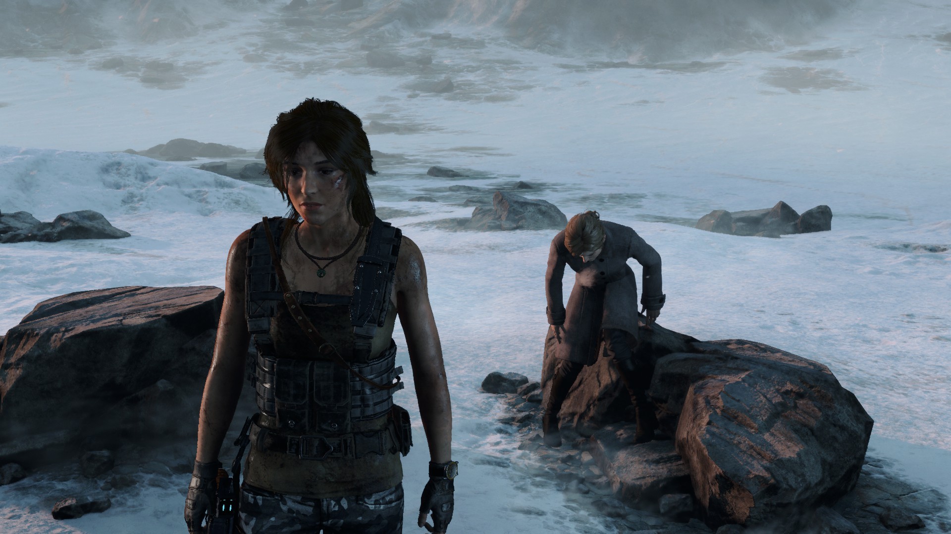 Lara Croft, Tomb Raider, Rise of the Tomb Raider, Pistol, PC gaming, Ultra Settings, GTX 980 Wallpaper
