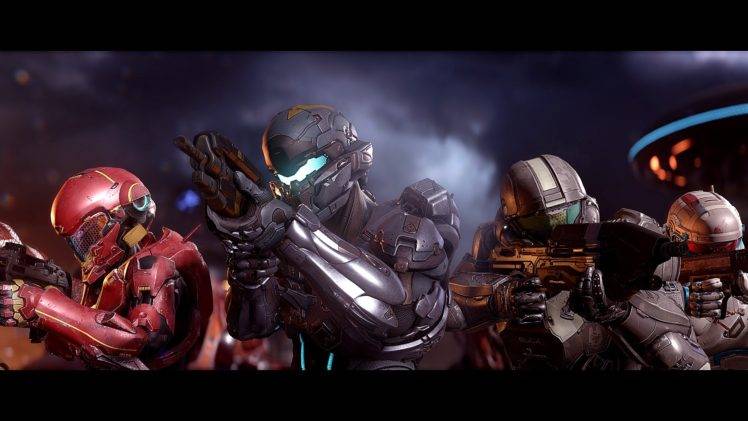 Osiris Squad, Halo 5: Guardians, Spartan Locke, Spaceship, Halo HD Wallpaper Desktop Background
