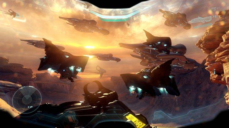 Osiris Squad, Halo 5: Guardians, Spartan Locke, Spaceship, Halo HD Wallpaper Desktop Background