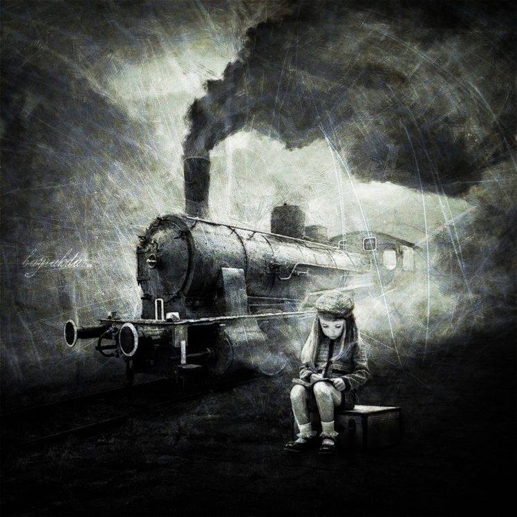 artwork, Steam locomotive HD Wallpaper Desktop Background
