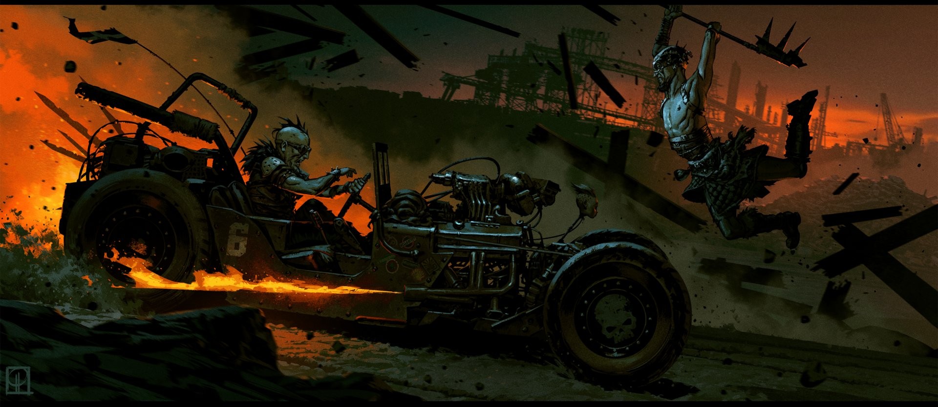 artwork, Mad Max: Fury Road Wallpaper