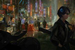 artwork, Science fiction, City