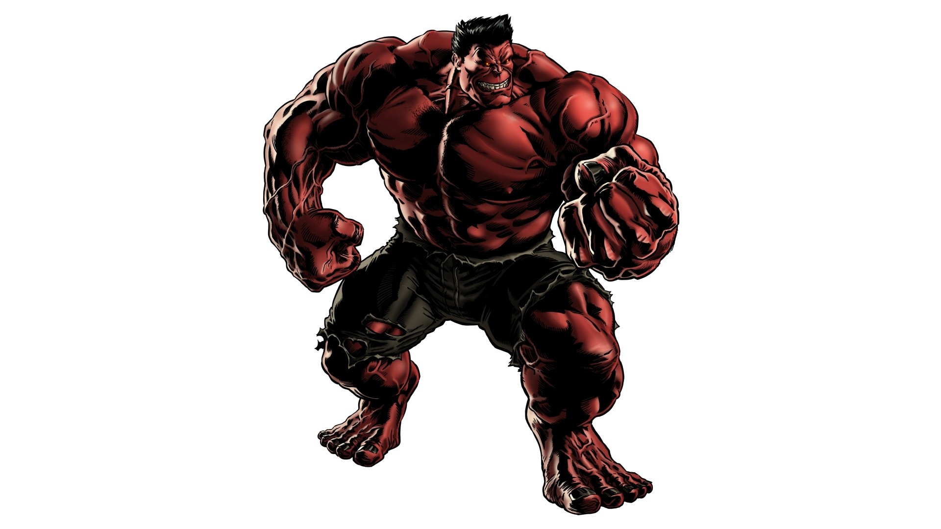 red hulk, Artwork Wallpaper