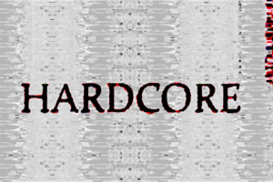 hardcore, Hardstyle, Red, Glitch art, Typography