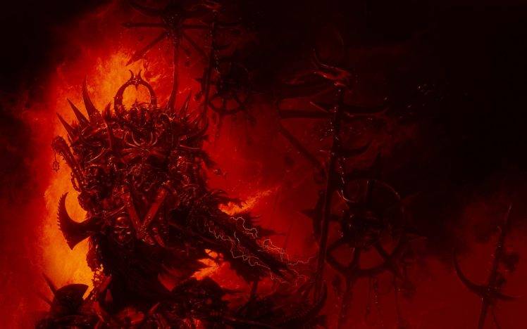 Chaos lord, Warhammer 40, 000 HD Wallpaper Desktop Background