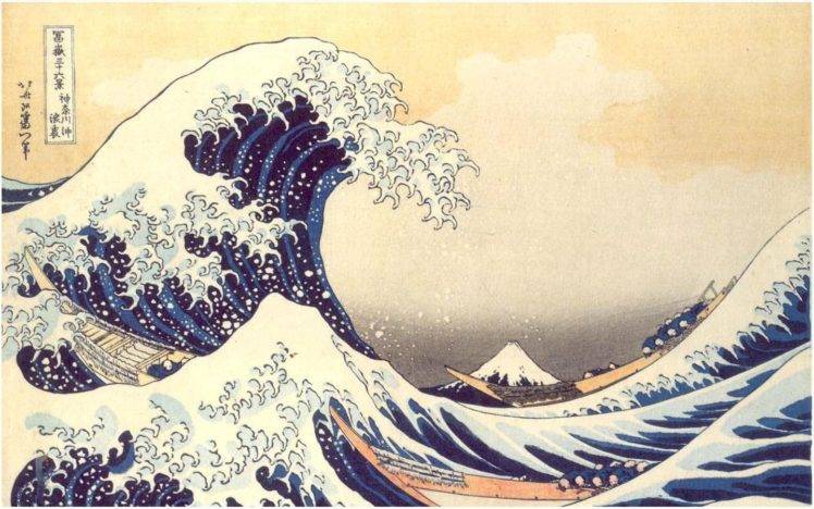 artwork, Hokusai HD Wallpaper Desktop Background