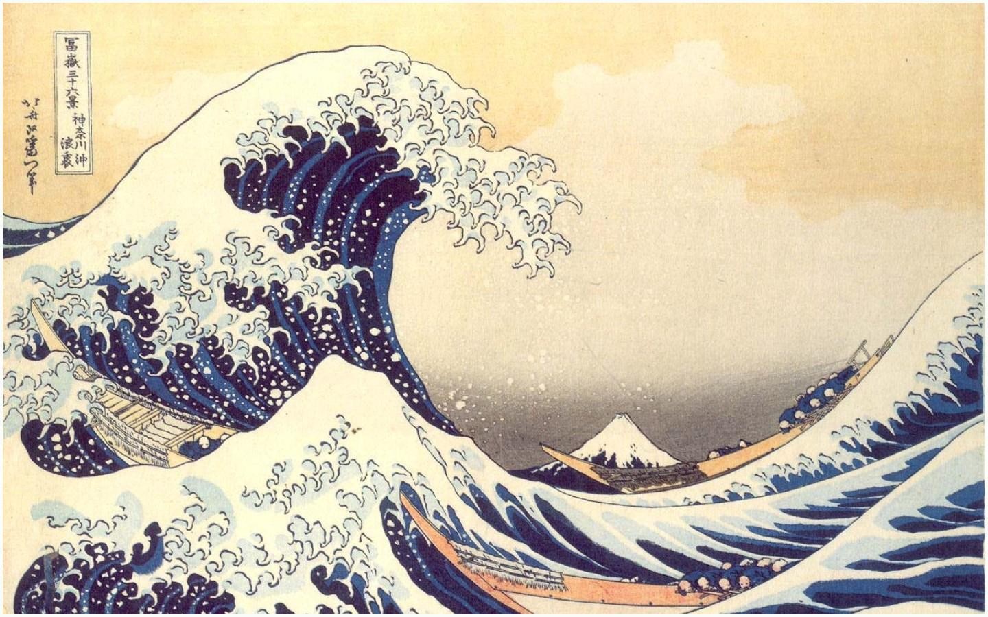 artwork, Hokusai Wallpaper
