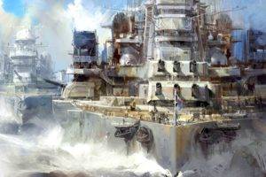 battleships, Artwork, Military