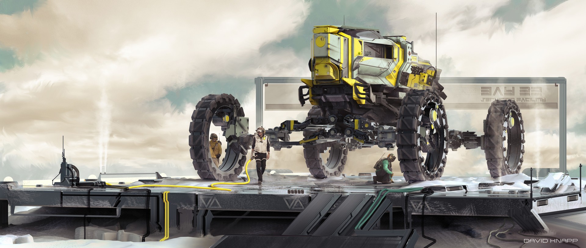 David Knapp, Artwork, Science fiction Wallpaper