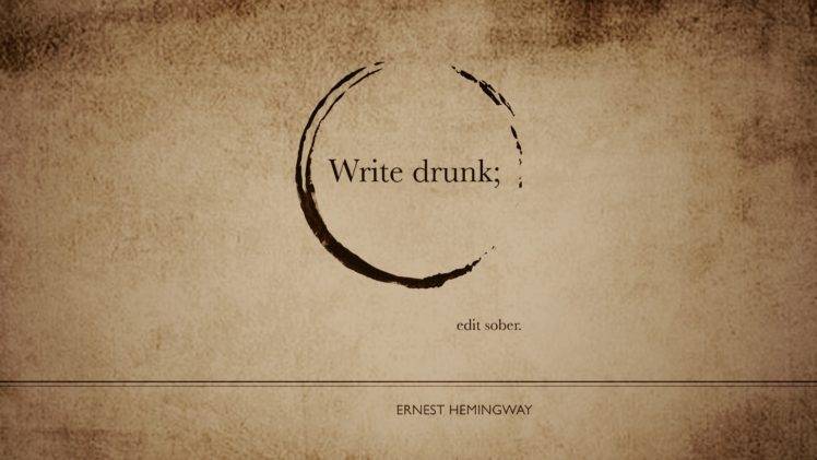 Ernest Hemingway, Book quotes, Artwork, Quote, Misattributed quotes HD Wallpaper Desktop Background