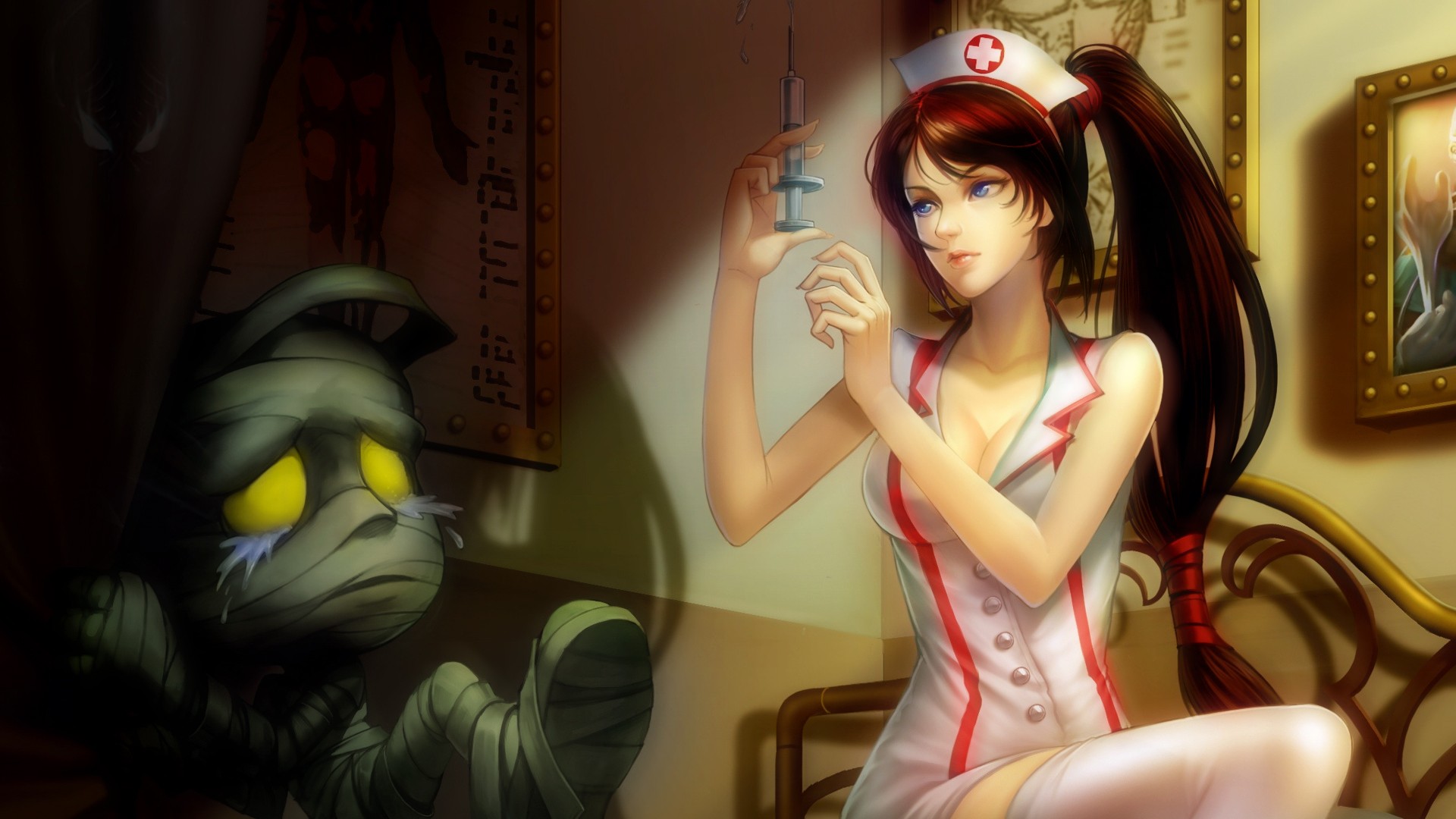 Akali, Nurses, League of Legends, Amumu Wallpaper