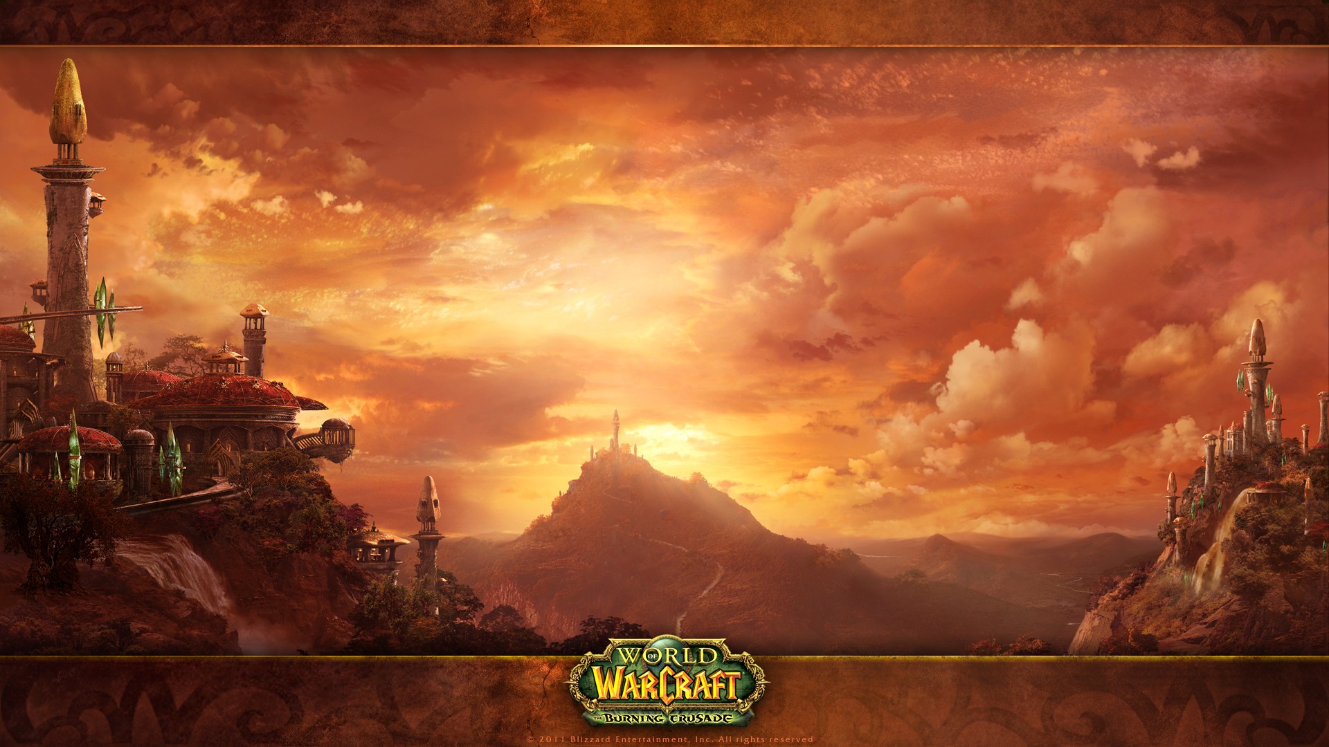Blizzard Entertainment, Warcraft,  World of Warcraft, Silvermoon City Wallpaper