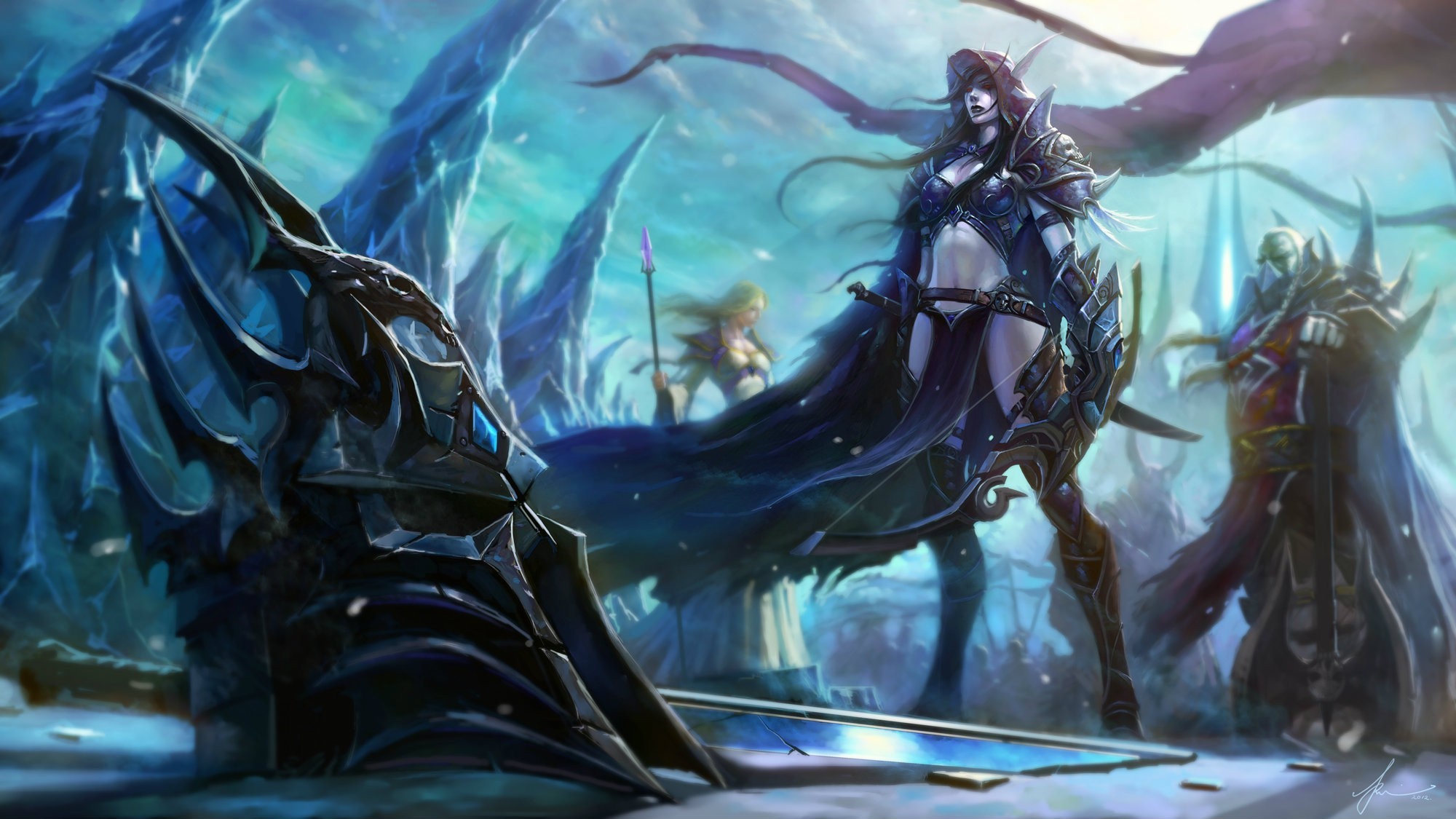 Sylvanas Windrunner, Jaina Proudmoore, Lich King, World of Warcraft, Horde Wallpaper