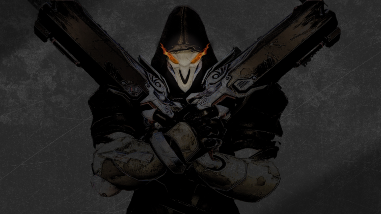 Reaper (Overwatch), Dark, Black, Overwatch HD Wallpaper Desktop Background