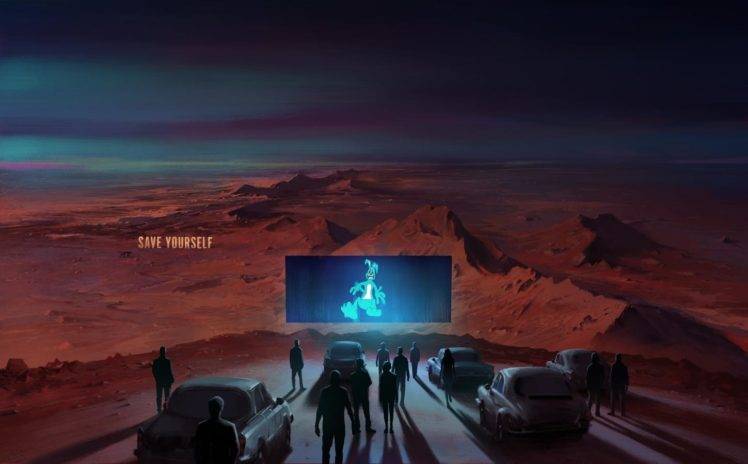 artwork, Science fiction, Mars, Theaters, Digital art HD Wallpaper Desktop Background