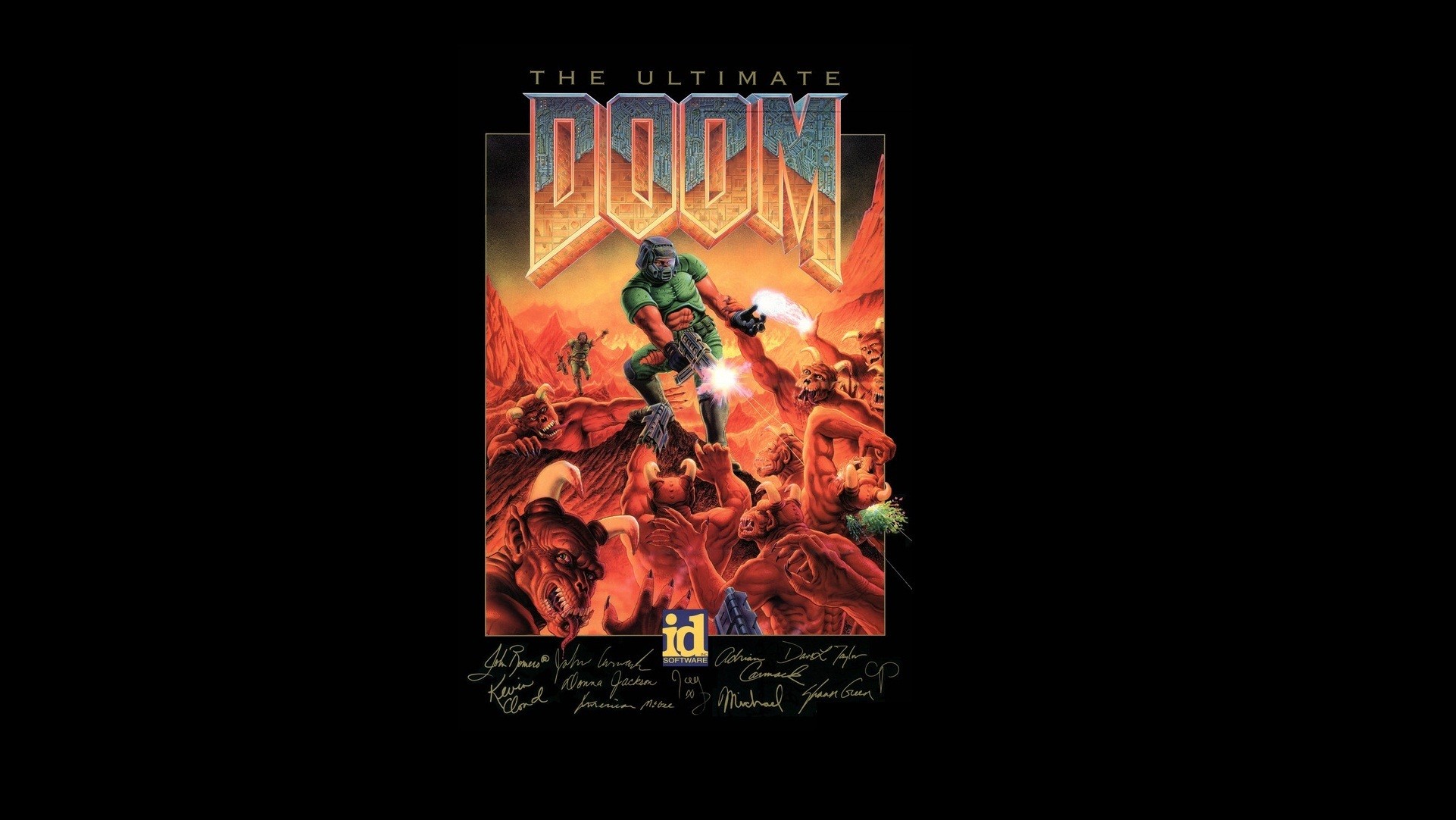 artwork, Doom (game), Video games, Retro games Wallpaper