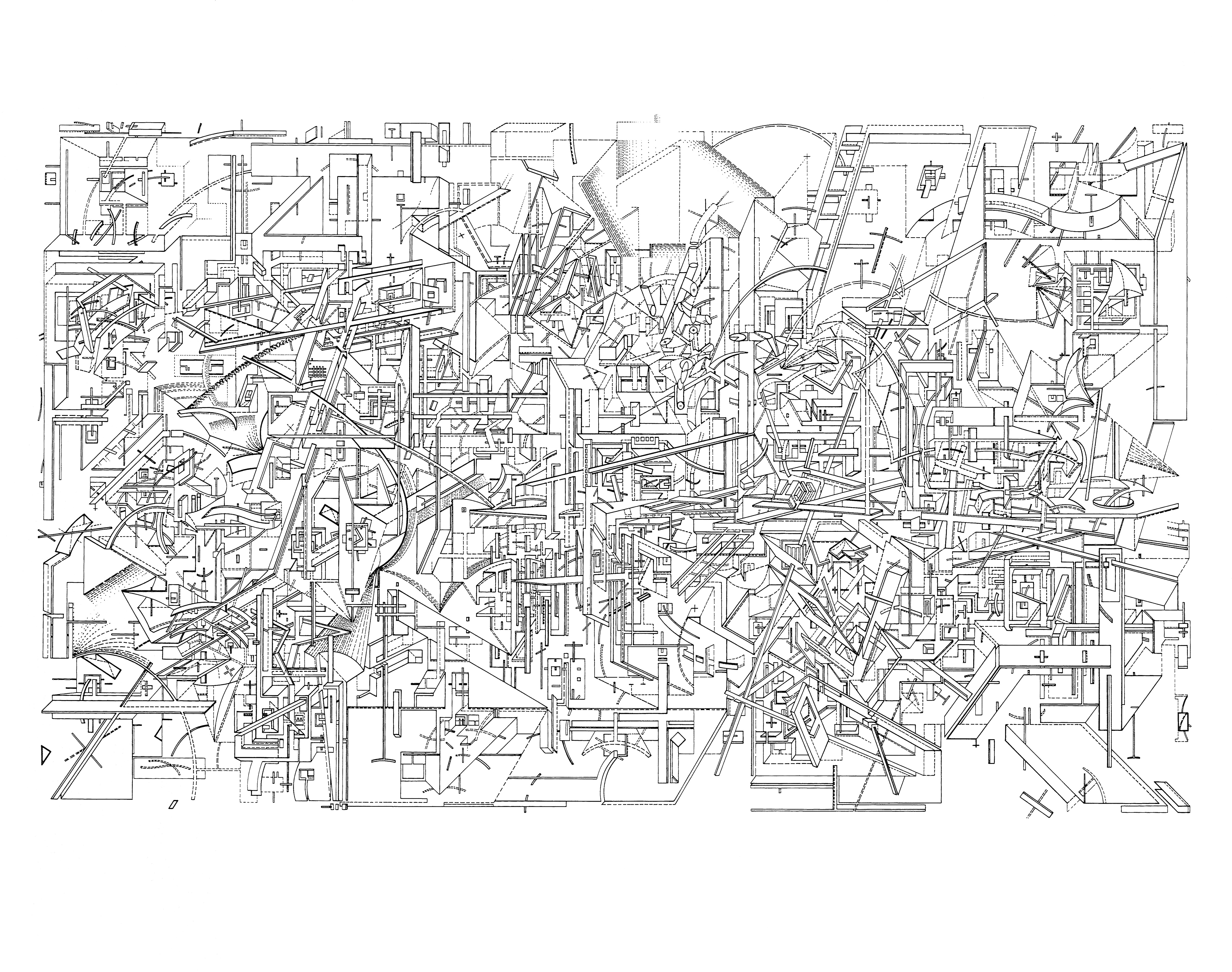 Daniel Libeskind, Abstract, Drawing Wallpaper