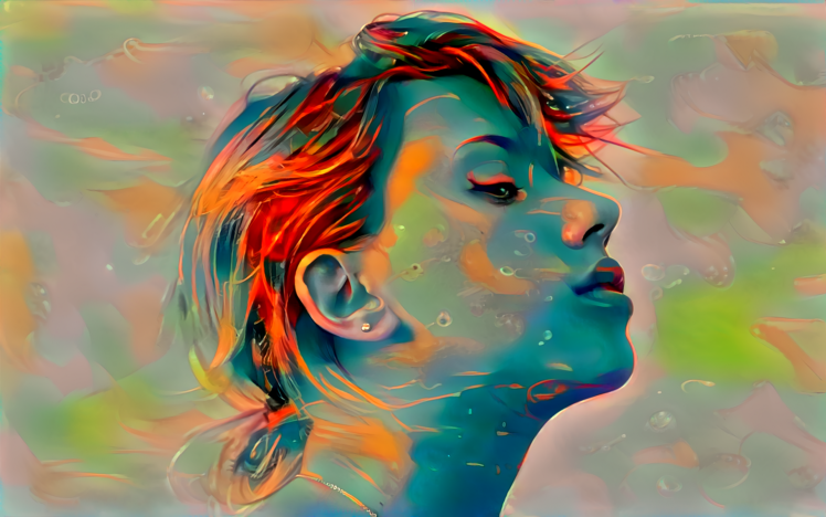 Scarlett Johansson, Celebrity, Deep art, Artwork HD Wallpaper Desktop Background